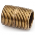 CLOSE TAPER NIPPLE BRASS 1/2" BSP