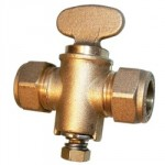 GAS COCK COPPER TO COPPER 8MM