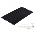 ONDULINE SHEET BLACK 950MM X   2M ARIEL