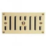 VENTILATOR HIT & MISS PLATE BRASS 230 X 75MM HM4