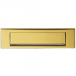 LETTER PLATE BRASS GRAVITY FLAP VICTORIAN 254 X 76MM M36G
