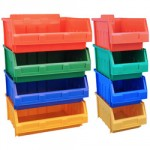 PLASTIC BIN TC3 GREEN          BARTANGLE APROX H130 W145 L240