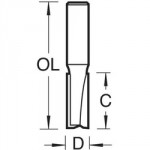 ROUTER BIT 2 FLUTE 12.7 X 19MM 1/4 SHANK TCT 3/80 TREND