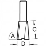 ROUTER BIT DOVETAIL 16X26MM    1/2 SHANK TCT 32/11 RH TREND