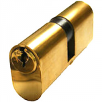 OVAL PROFILE DOUBLE CYLINDER   (35 X 35MM) BRASS 2X6-PL-BB