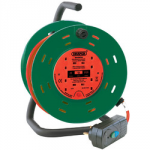 CABLE REEL 25M 10A 240V RCD 4  SOCKETS 26341 DRAPER