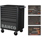 TOOLBOX 7 DRAWER ROLLER        CABINET + TOOLS BLACK BAHCO