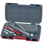 3/8 SQUARE DRIVE SOCKET &      SPANNER SET 8-22MM T3840 TENG