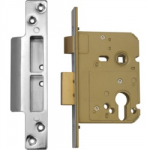 MORTICE LOCK EURO PROFILE      STAINLESS STEEL 3" AS11338