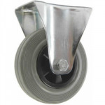 CASTOR RUBBER FIXED PLATE 75MM 50KG LOAD LFV075RP