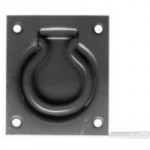 TRAP DOOR RING NO 2151 BLACK   77 X 90mm PLATE 35mm ID RING