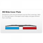 FLOOR TRIM 800MM CARPET COVER  35MM SILVER SCM4P