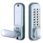 CODELOCK SATIN CHROME PUSH BUTTON LOCK 2201 BORG