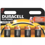BATTERY C MN1400 DURACELL      POWER PLUS PACK OF 4
