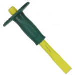 COLD CHISEL 250MM X 25MM       YELLOW C/W RUBBER GUARD