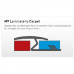 FLOOR TRIM LAMINATE TO CARPET  M9 SILVER 914MM (3'0")