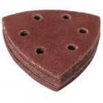 SANDING TRIANGLE 93MM 80 GRIT  VELCRO 6 HOLE A-WD SAIT