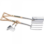 DIGGING FORK & SPADE 4PC SET   STAINLESS STEEL10348 DRAPER