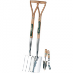 BORDER FORK & SPADE 4PC SET    STAINLESS STEEL 10347  DRAPER
