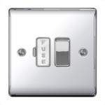 SWITCHED FUSE SPUR POLISHED CHROME