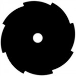 BRUSHCUTTER BLADE 9" 8 TOOTH   1" BORE ST165 SAWTEC