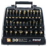 ROUTER BIT SET 30 PIECE TCT    1/4" SHANK