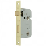 MORTICE LOCK 3 LEVER ELECTRO   BRASS 3"