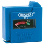 BATTERY TESTER SUITABLE FOR AA AAA C D PP3 3R12 72090 DRAPER
