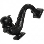 DOOR KNOCKER ANTIQUE BLACK DOLPHIN 571 KIRKPATRICK