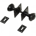 DOOR KNOB MORTICE ANTIQUE C/W  PLAIN ESCUTCHEON 1553 KPATRICK