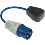 FLY LEAD ADAPTOR SINGLE SOCKET 16A TO 13A 240V R55