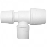 REDUCING TEE 22MM X 15MM X     15MM WHITE MAX1522 POLYMAX
