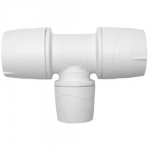REDUCING TEE 22MM X 22MM X     15MM WHITE MAX1122 POLYMAX