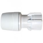 HAND TIGHT TAP CONNECTOR 15MM  X 1/2 WHITE MAX2715 POLYMAX