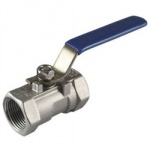 STAINLESS LOCKABLE LEVER BALL VALVE FULL BORE 1.1/2 BSP