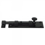 DOOR KNOB BOLT STRAIGHT 6"     BLACK 33980 ANVIL