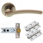 LEVER ON ROSE LATCH PACK       TAVIRA GK009SN/INTB CARLISLE