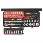 1/4 1/2 SQUARE DRIVE SOCKET    SET 77 PIECE 8-32MM CAROLUS