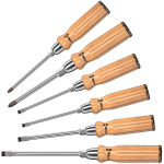 SCREWDRIVER SET WOOD HANDLE 6 PIECE 051378 WERA