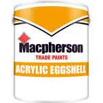 ACRYLIC EGGSHELL PAINT WHITE FAST DRYING 1L MACPHERSON