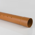 UNDERGROUND DRAIN PIPE         PERFORATED 110MM 6M B4023 BRET