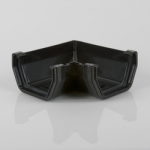 GUTTER ANGLE RECT 90DEG 114MM  BLACK BR058B BRETT