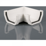 GUTTER ANGLE RECT 90DEG 114MM WHITE BR058W BRETT