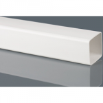 SQUARE DOWNPIPE 65MM 4M        WHITE BR503W BRETT