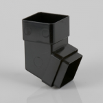 SQUARE PIPE BEND 112DEG 65MM   BLACK BR509B BRETT