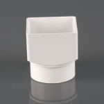 SQUARE TO ROUND ADAPTOR WHITE  BR517W BRETT