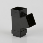 SQUARE PIPE BRANCH 65MM BLACK  BR518B BRETT