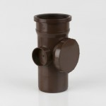 SOIL SINGLE SOCKET ACCESS PIPE 110MM BROWN BS410BR BRETT