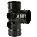 SOIL DOUBLE SOCKET BRANCH 92   DEG 110MM BROWN BS451BR BRETT