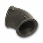 MALL F&F OBTUSE ELBOW BLK      2.1/2 BSP